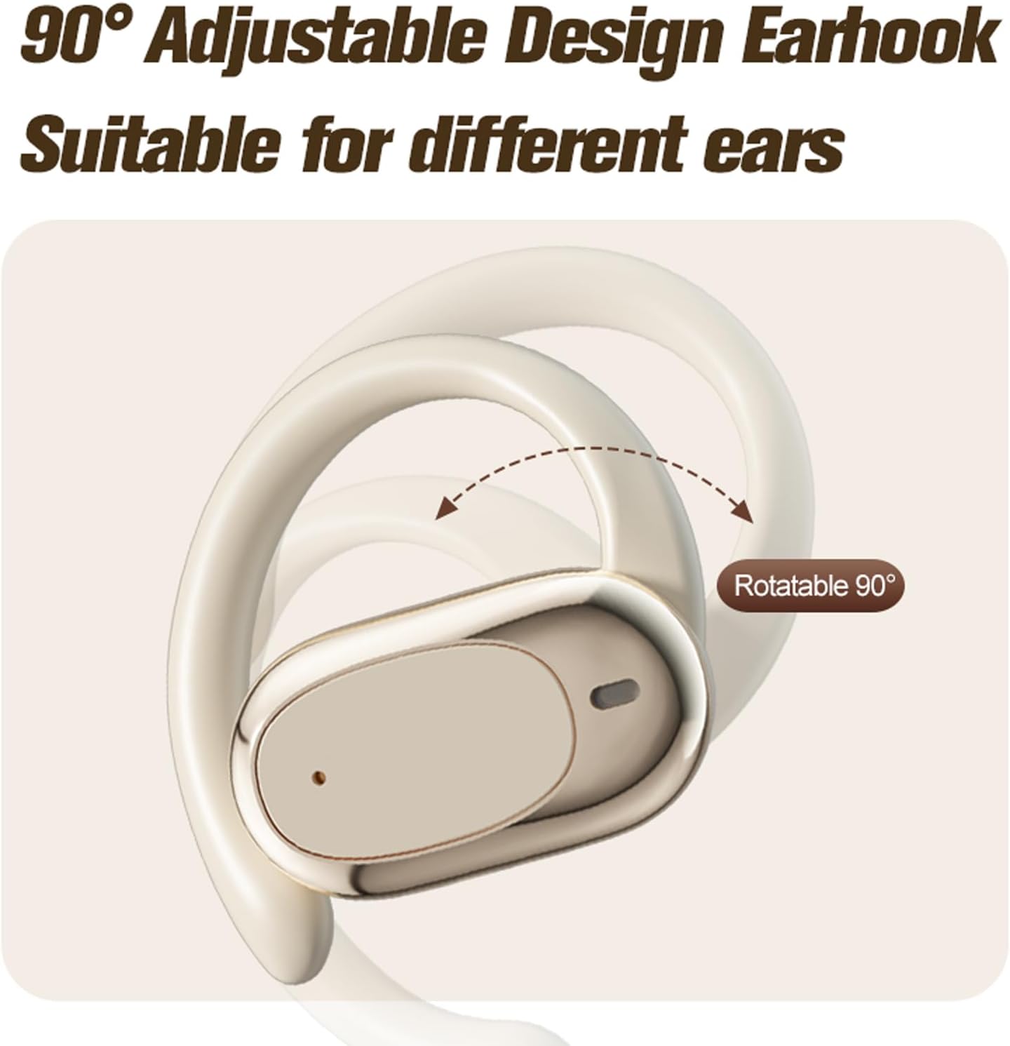 Out of Open Ear Bone Conduction Headphones - Wireless Bluetooth Running Sports Cycling Gym Waterproof Ear Hook On Ear Headphones