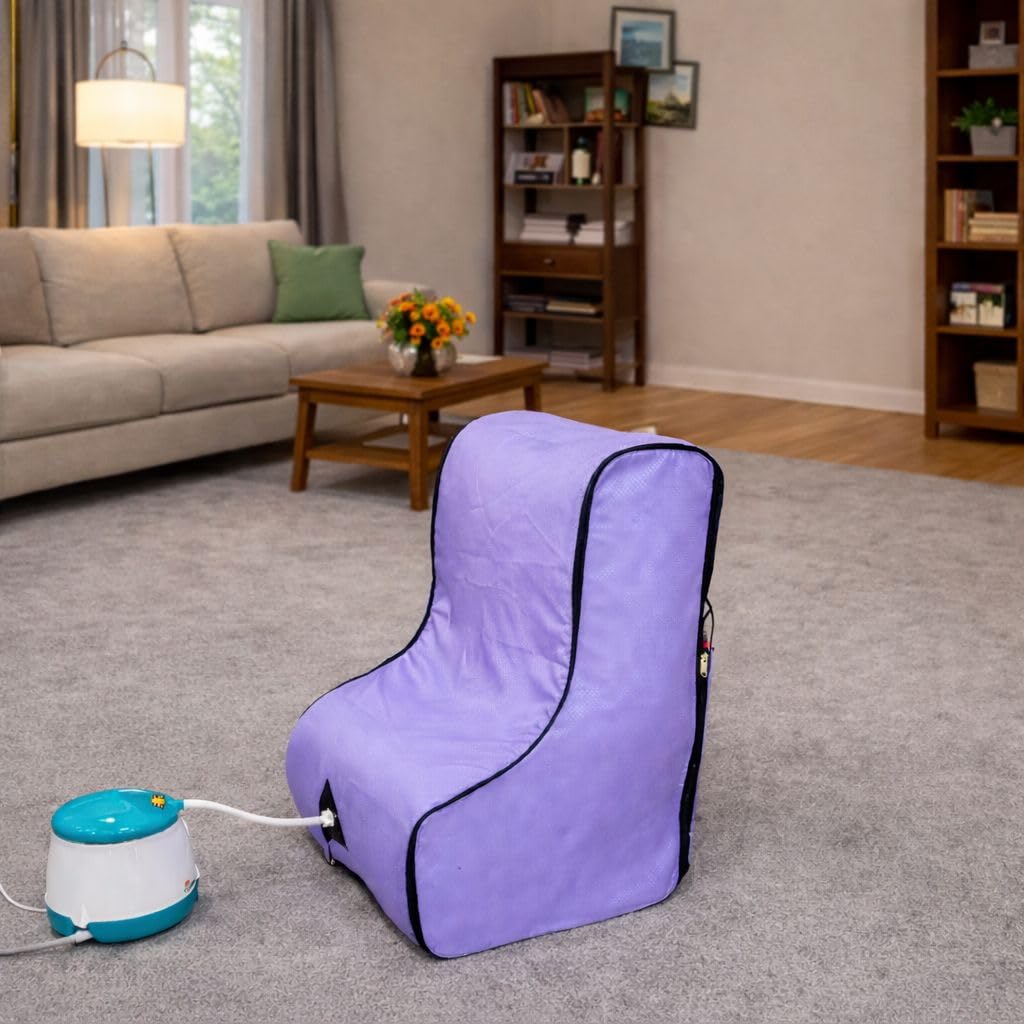 Kawachi AquaVeda Leg Spa Home Steam Therapy for Joint Pain Relief and Relaxation, Personal Leg Steam Therapy Violet 2
