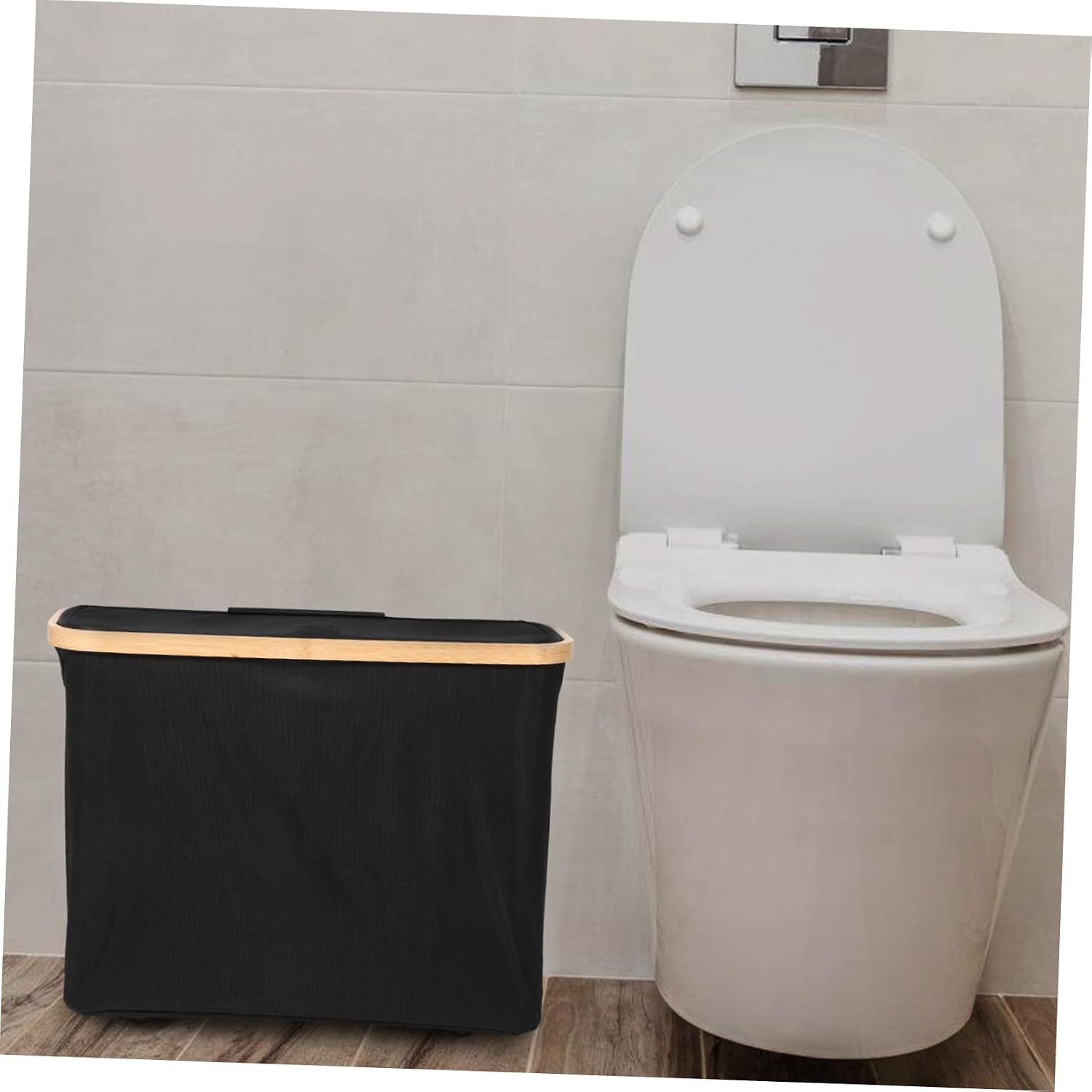 Hemobllo Toilet Paper Storage Basket Lid Waterproof Tissue Holder for Bathroom Detail Compact Design for RV and Closet