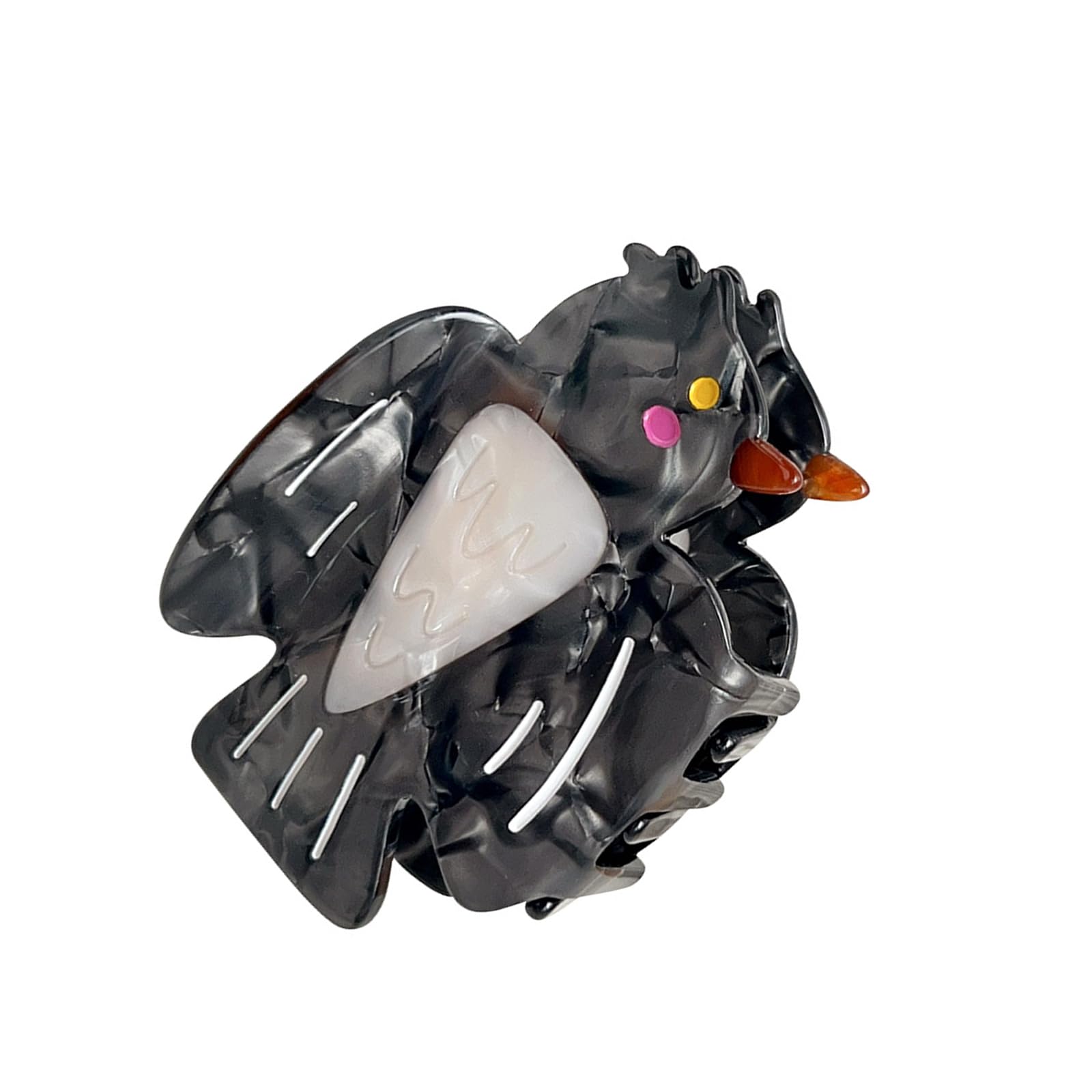 MICFENY Stylish Acetate Hair Clip Cartoon Owl Ponytail Holder Comfortable Hold For Women Girls