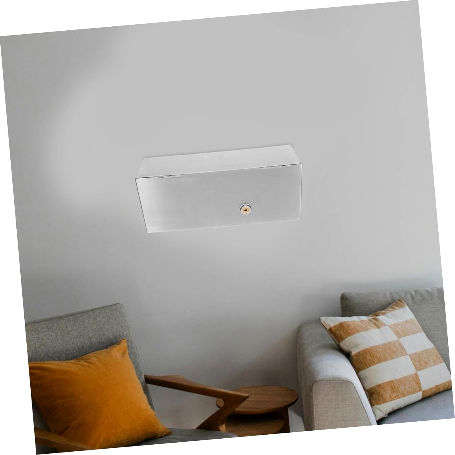 Type Wall Socket Protection Stainless Steel Electrical Outlet Box Outdoor Enclosure Theft Security Easy Install Sleek Design Home Office Safety