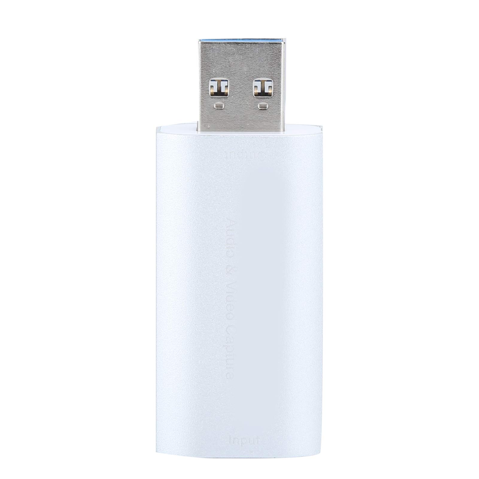 Audio Video Capture Card, Video Capture Card, USB2.0/M Aluminum Alloy for /F to USB/M Teaching Recording Game Broadcasting Video Broadcasting(Silver)-image-8