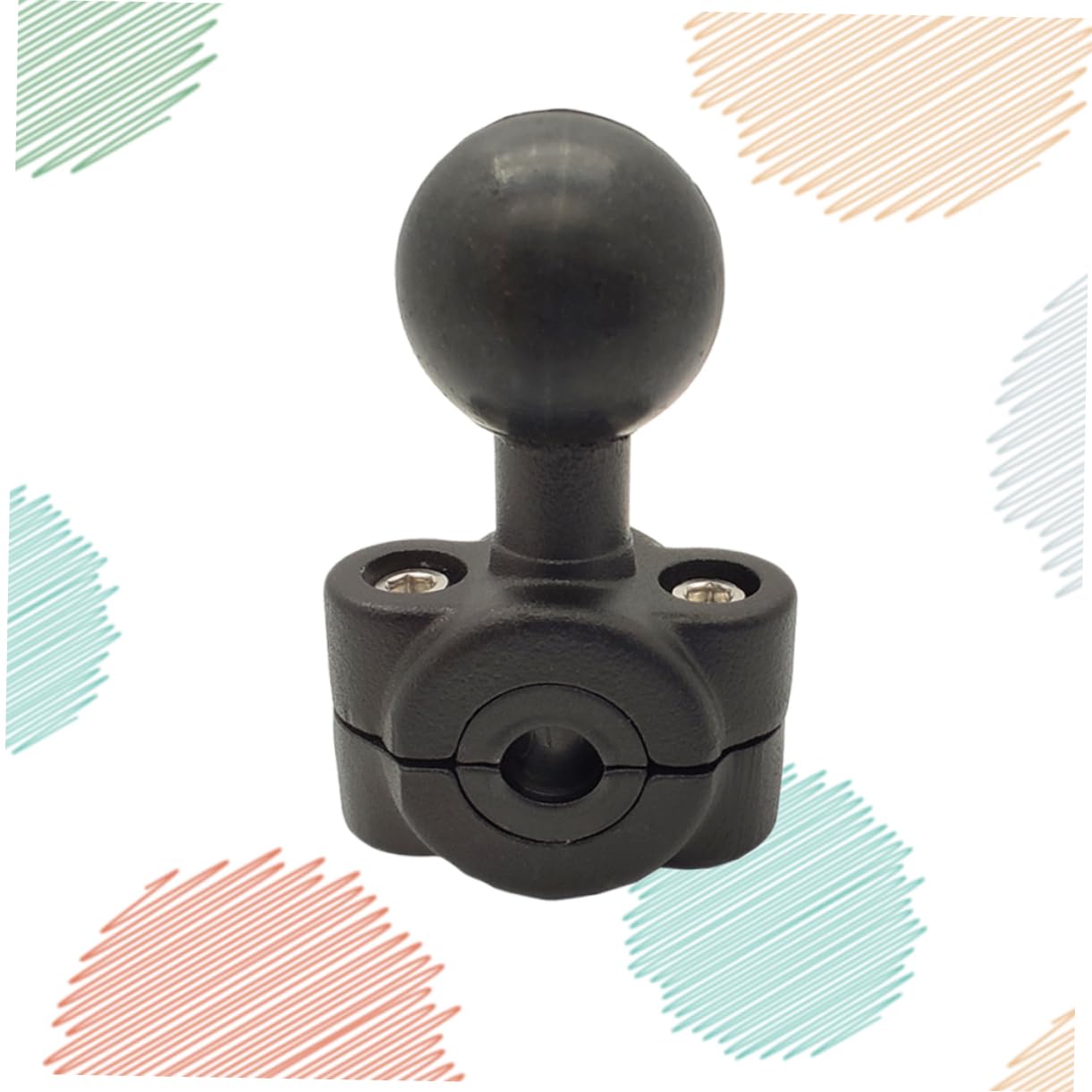 INOOMP 2pezzi Supporto Multifunzionale Per Cellulare Da Porta Gps Per Manubrio Montaggio Facile Design e Sicuro Nero