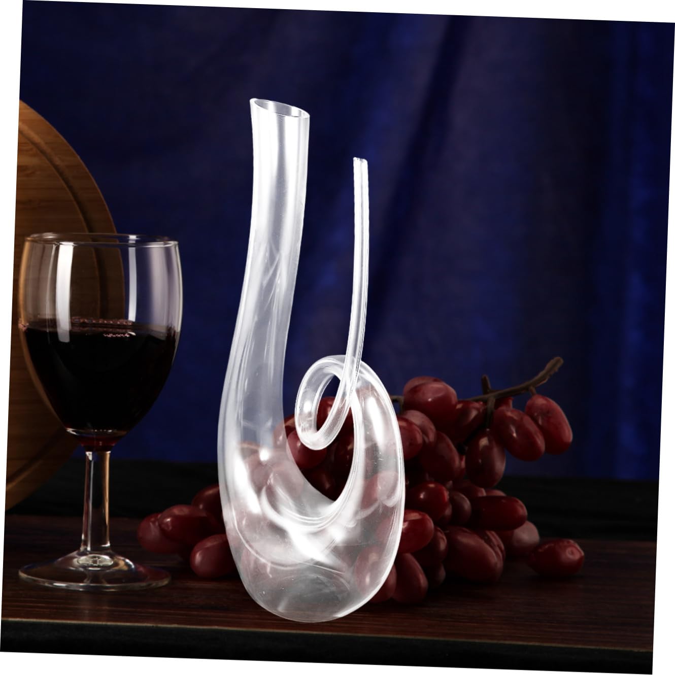 Jarra Decantadora de Vino 1300 Ml de Cristal para Aireación y Servicio en Reuniones y Celebraciones