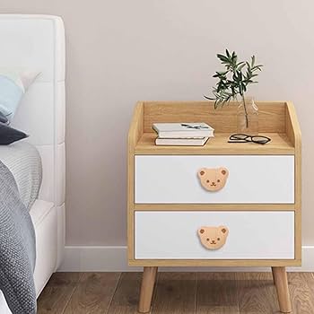 Amazon.co.jp: zwxqe クマ型木製引き出しノブ - 10ピース 動物