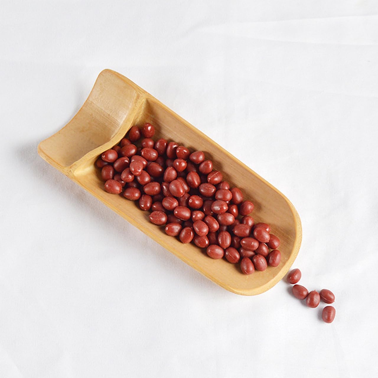 200g Artificial Simulation Fake Red Beans Photography Props Realistic Faux Beans for Food Styling Decoration and Display for Party Supplies and Creative Projects