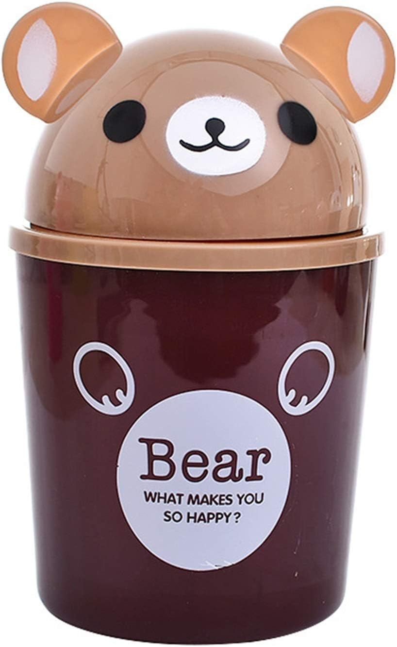 Amazon Dfsm デスクトップゴミ箱バスルームゴミ箱デスクトップミニ漫画動物パターンゴミ貯蔵箱お使いかけるbin Kitchen Bin 色 06 フタ付きゴミ箱 オンライン通販