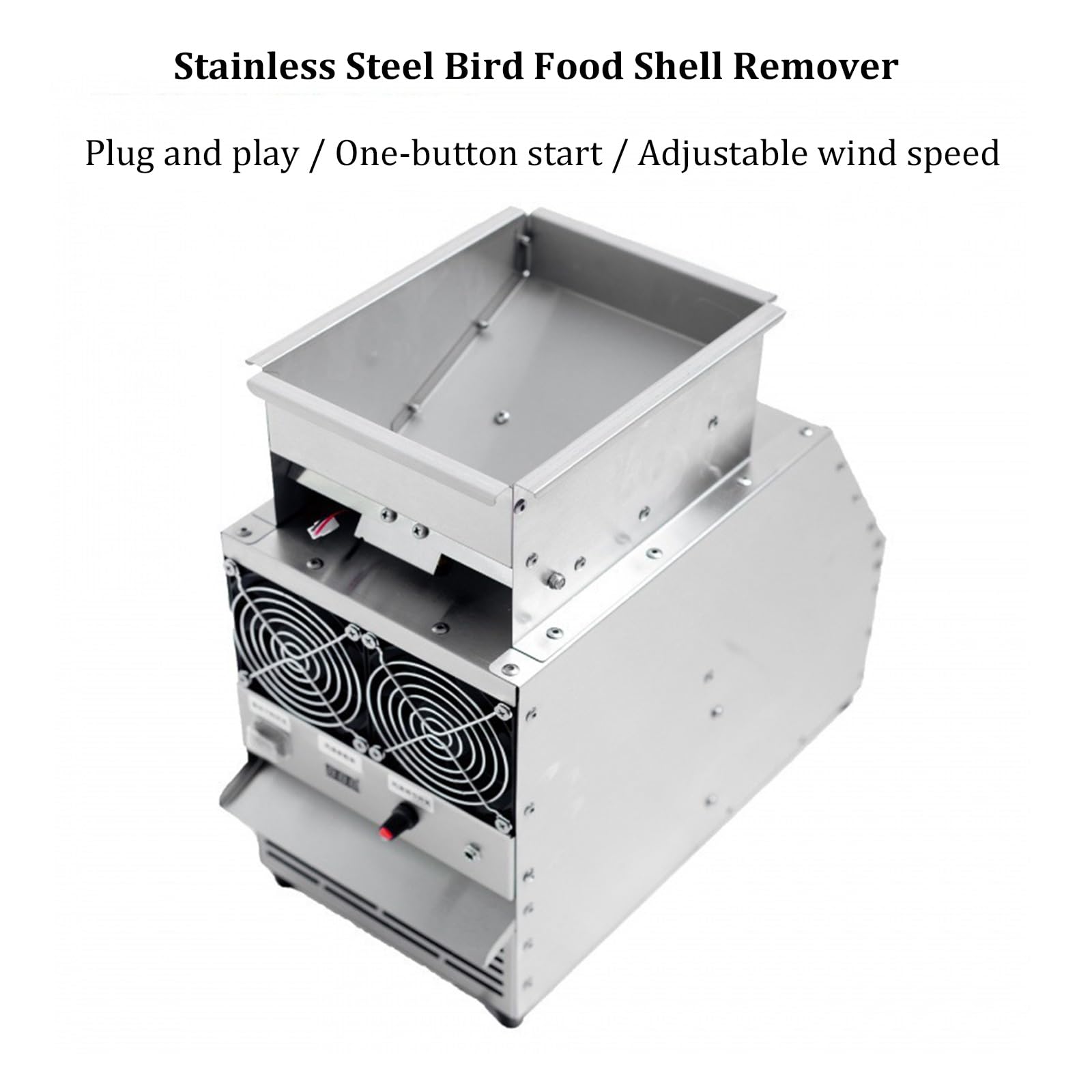 Blown Shell Splitter - Limpiador de semillas de pájaros, limpieza de granos para mijo y frijoles