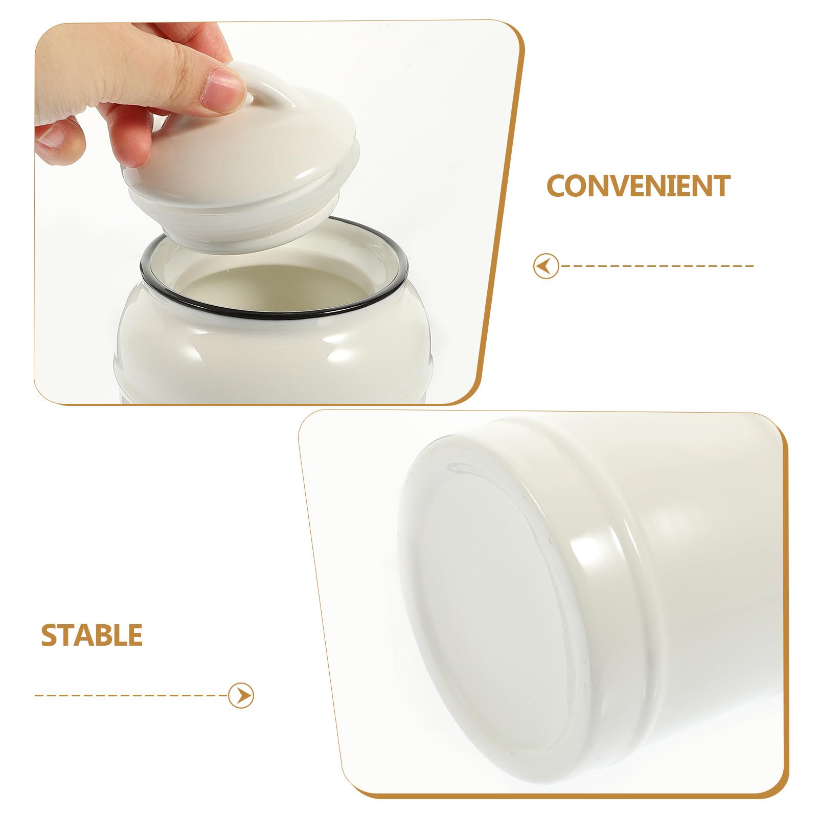 Healeved Tarro para Almacenar Alimentos con Tapa de 700ml de Cerámica Fácil de Limpiar y Adecuado para Organizar la Cocina