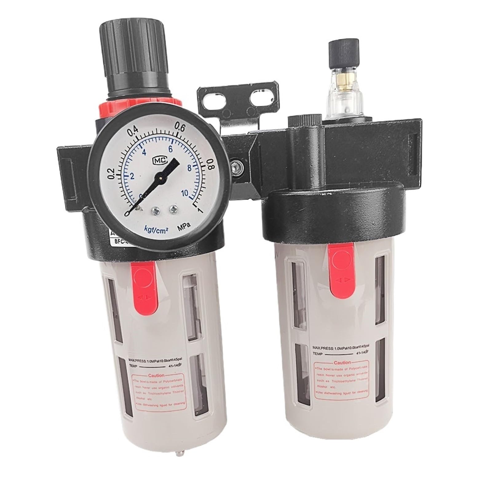 BFC-2000 / BFC-3000 / BFC-4000 1/4 3/8 1/2 Filtr powietrza Regulator ciśnienia Zawór smarownicyKompresor pneumatyczny Separator wody olejowej(Bfc-4000)
