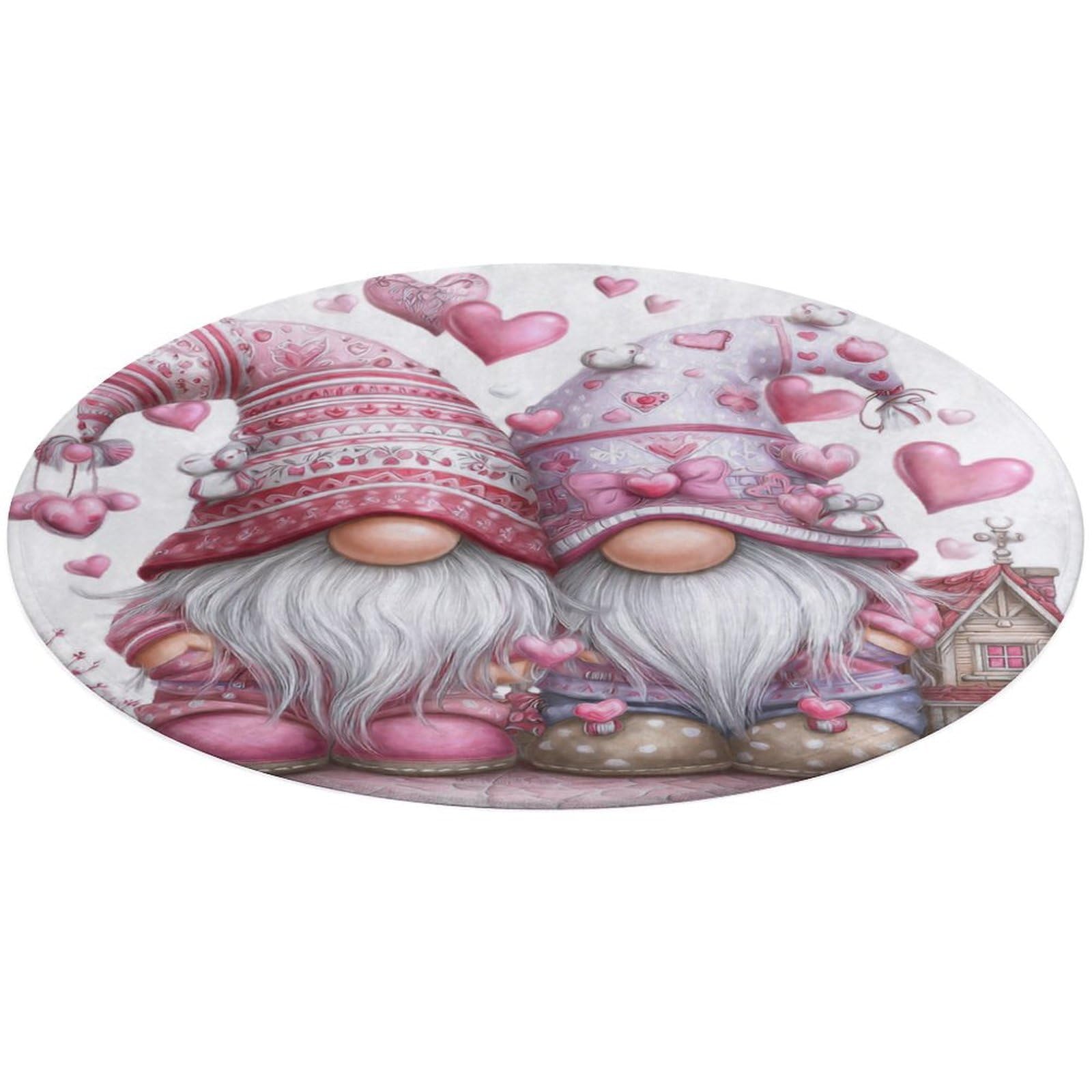 Tapis rond moderne antidérapant 90 cm idéal contre les sols glissants