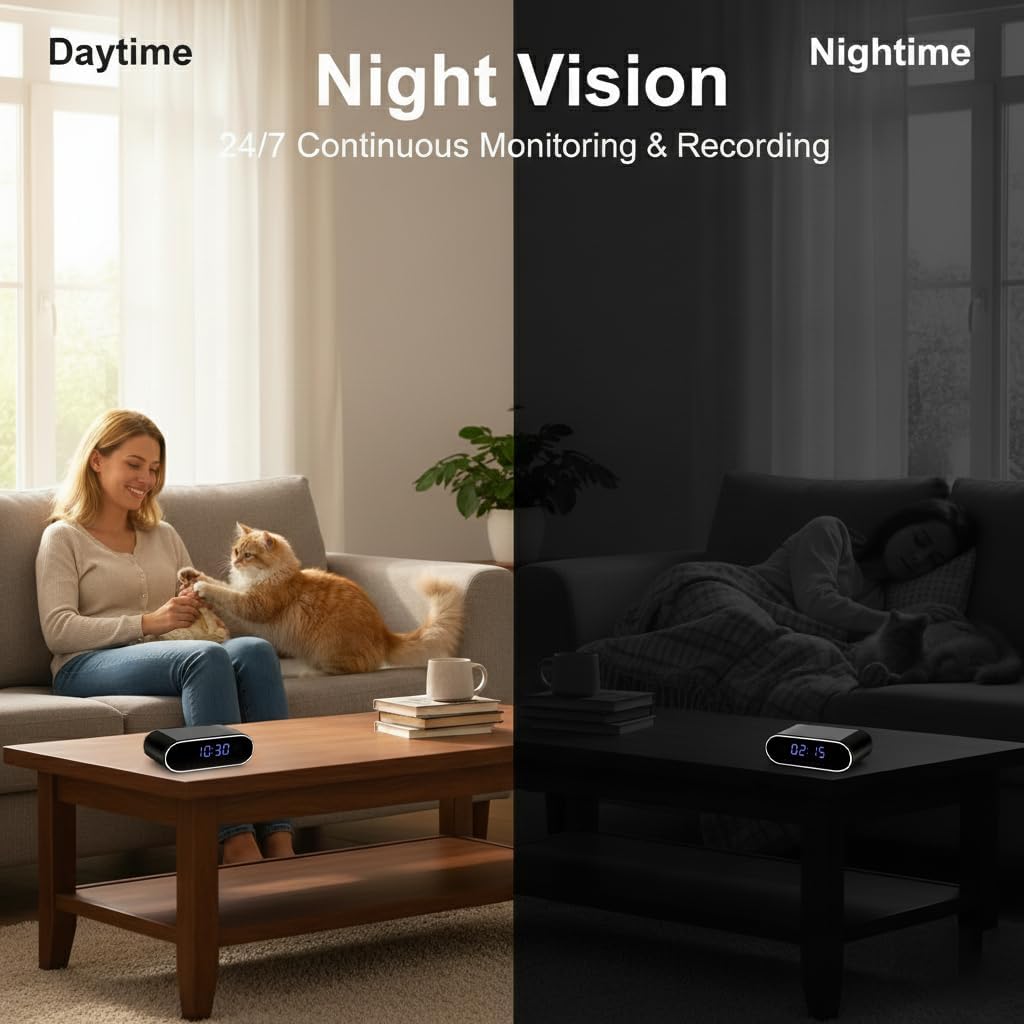 Comparison of daytime and nighttime surveillance views from the ULar S7-1M camera