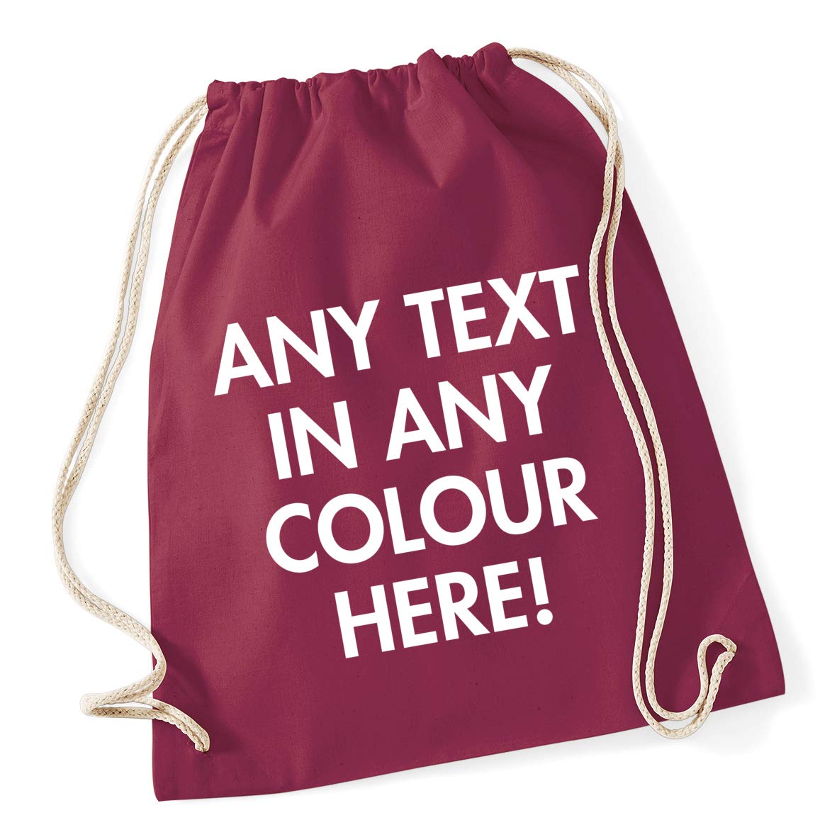 Hippowarehouse Personalised Drawstring Bag PE Gym Kit School P.E Kids Sport 37cm x 46cm, 12 litres