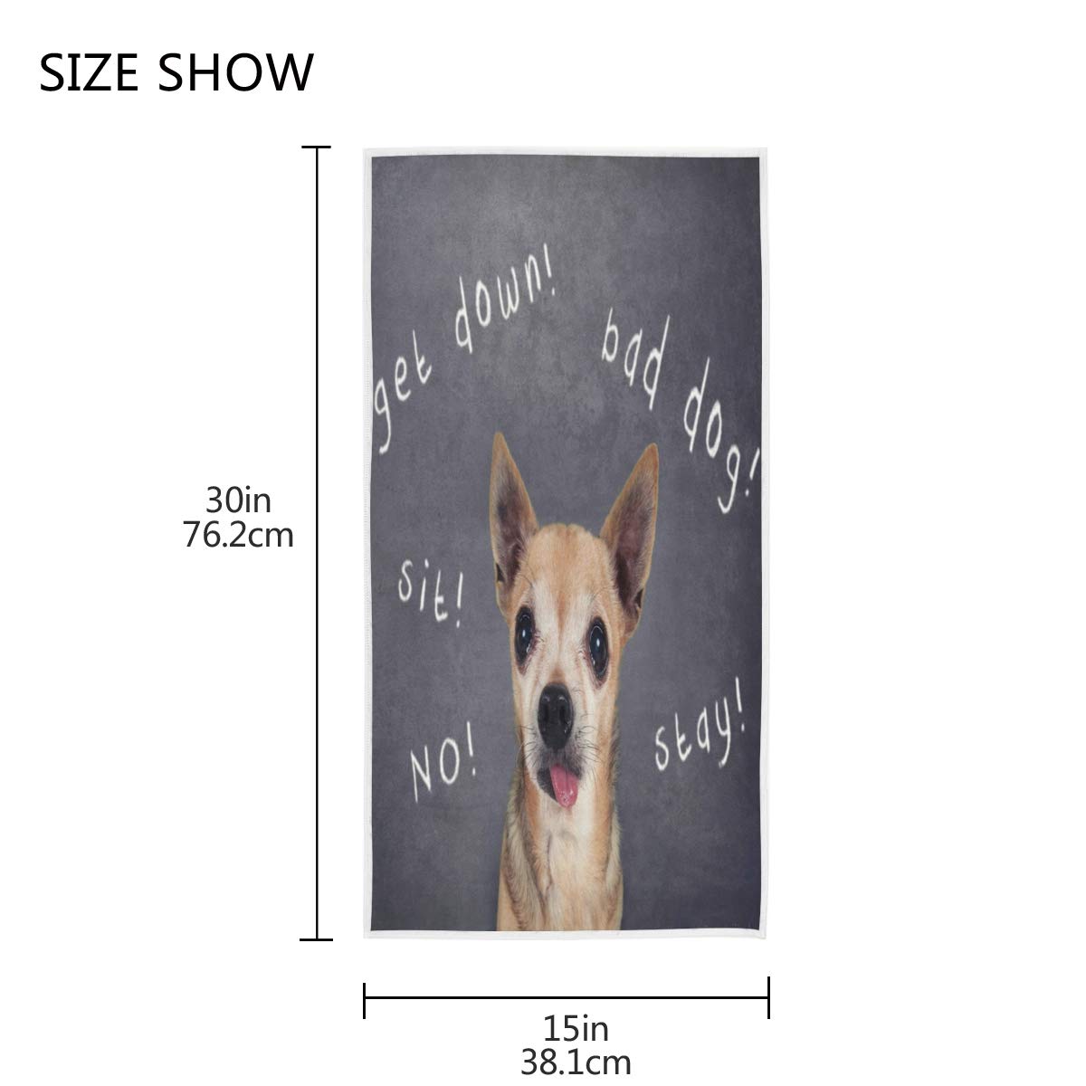 Mnsruu Serviette De Bain Douce Pour Chien Chihuahua 76 X 38 Cm