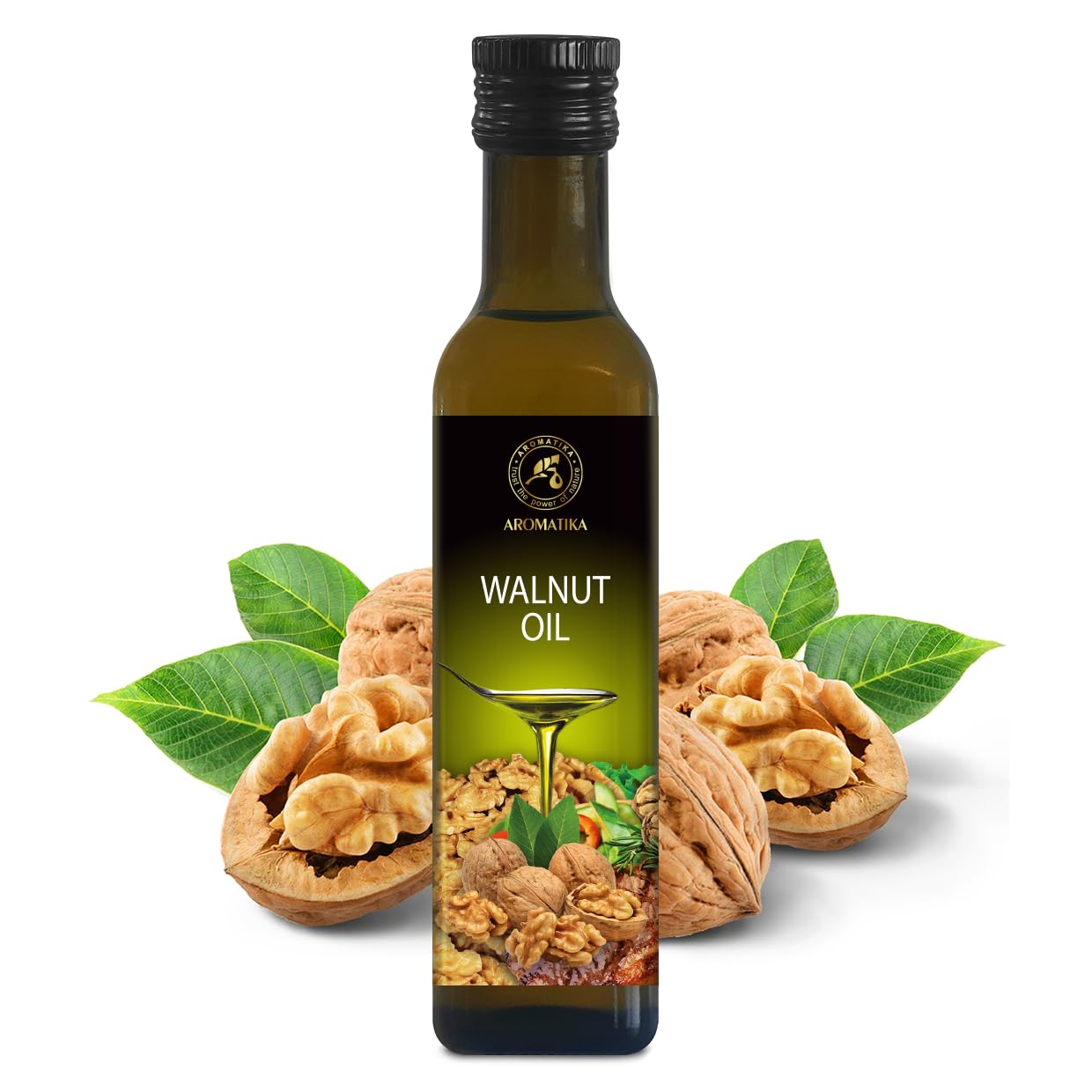 Aceite de Nuez 250ml Prensado en Frío 100% Puro Natural - Walnut Oil