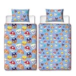 PAW PATROL Single Bed Coverless Duvet Bedding | Reversible Coverless Quilt, Pillow & Pillowcase | Washable Duvet | Perfect For Travelling & Sleepovers | Single 4.5 tog