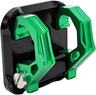 Motorcycle Folding Hook Aluminum Alloy Hanger Rack Holder With Compact Foldable Design For Organized Bag And Gear Storage suitable for commuting city travel short trips, Green