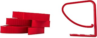 Camco 44003 Ganchos para Mantel, Color Rojo, Juego de 4