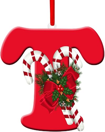 Colgante de decoración para árbol de Navidad de 26 letras, adornos para árbol de Navidad, adornos de Navidad personalizados, decoración de Navidad,