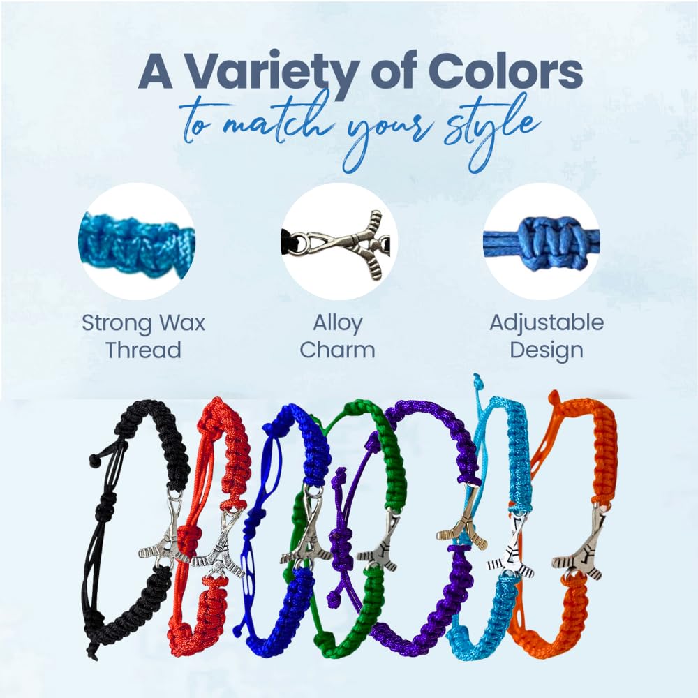 Sportybella Ice Hockey Bracelet, Hockey Jewelry Gifts, Gift for Hockey Players, Teams & Coaches