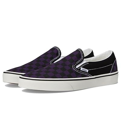 Vans Classic Slip On Checkerboard Skate Shoes Pop Check Gothic Grape