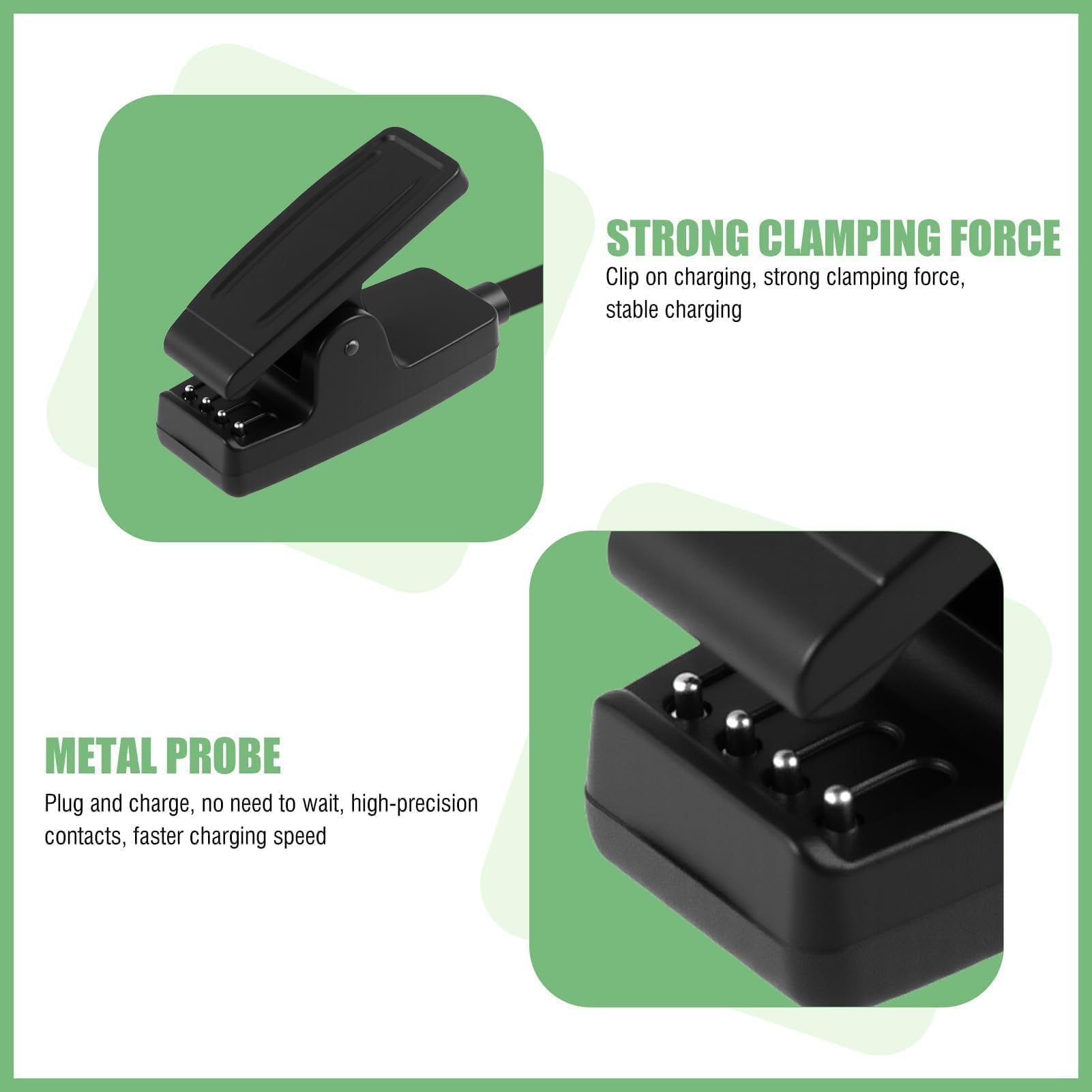 Caricatore Cavo USB 100cm Compatibile Con Garmin Forerunner 35 35J 230 235 630 645 Music 735XT ForeAthlete 35J Approach G10 S20 Vivomove HR - Ricambio Originale Qualità Cargador Compatible Con Garmin
