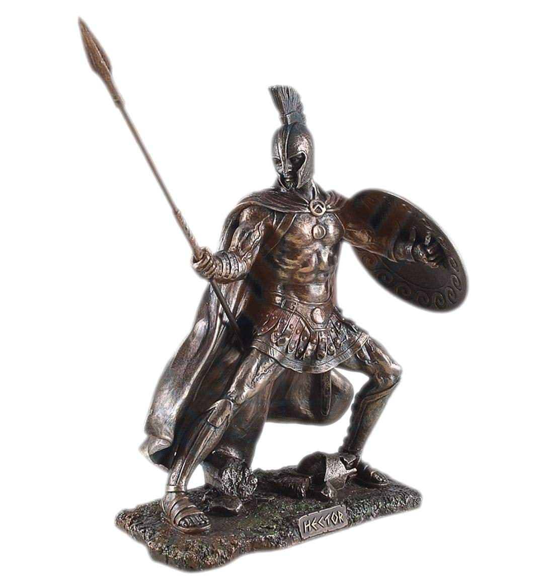 Veronese by Joh. Vogler GmbH Hector Trojan Prince Troy Bronzed Sculpture Achilles, Multicolor, 23 x 22 x 11 cm - Image 4