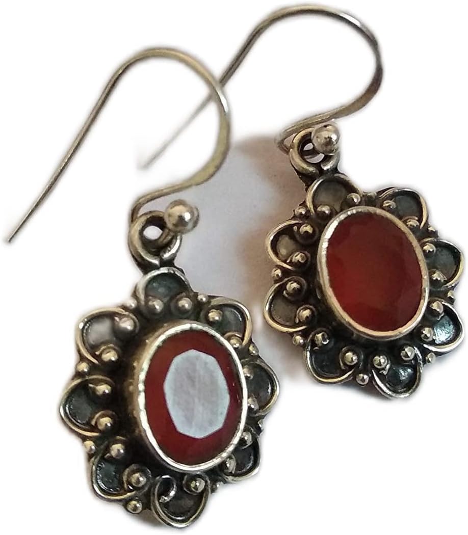 Carnelian Earrings, Sterling Silver Earrings, Drop & Dangle Earrings, Bridal Earrings, Handmade Jewelry, Wedding & Engagement Earrings, Orange Earring, Antique Earrings, Gothic Earrings, Jewellery,