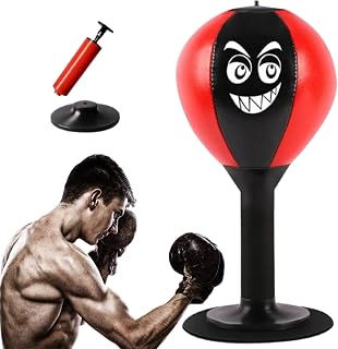 Punchingball Tisch, Punching Ball Punchingbälle Boxbirne Stehend Desktop-Boxsack Stress Buster Speedball Tisch Boxsack Mit Saugnapf Strapazierfähiger Ball zum Stressabbau
