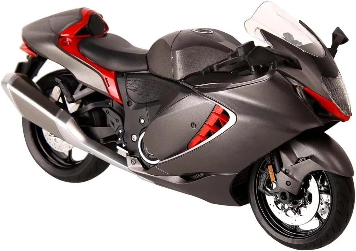 MAKUTU Scale Motorcycle Model 1:9 Motorcycle Simulation Gift Collection Value Display for Suzuki for Hayabusa 2024(Black)