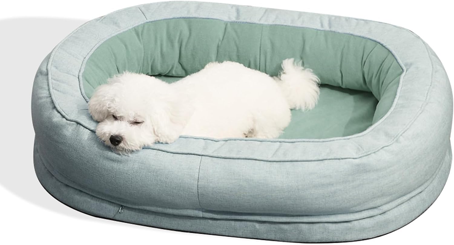 FUNNY FUZZY Dog Beds for Small Dogs, Donut Cat Beds for