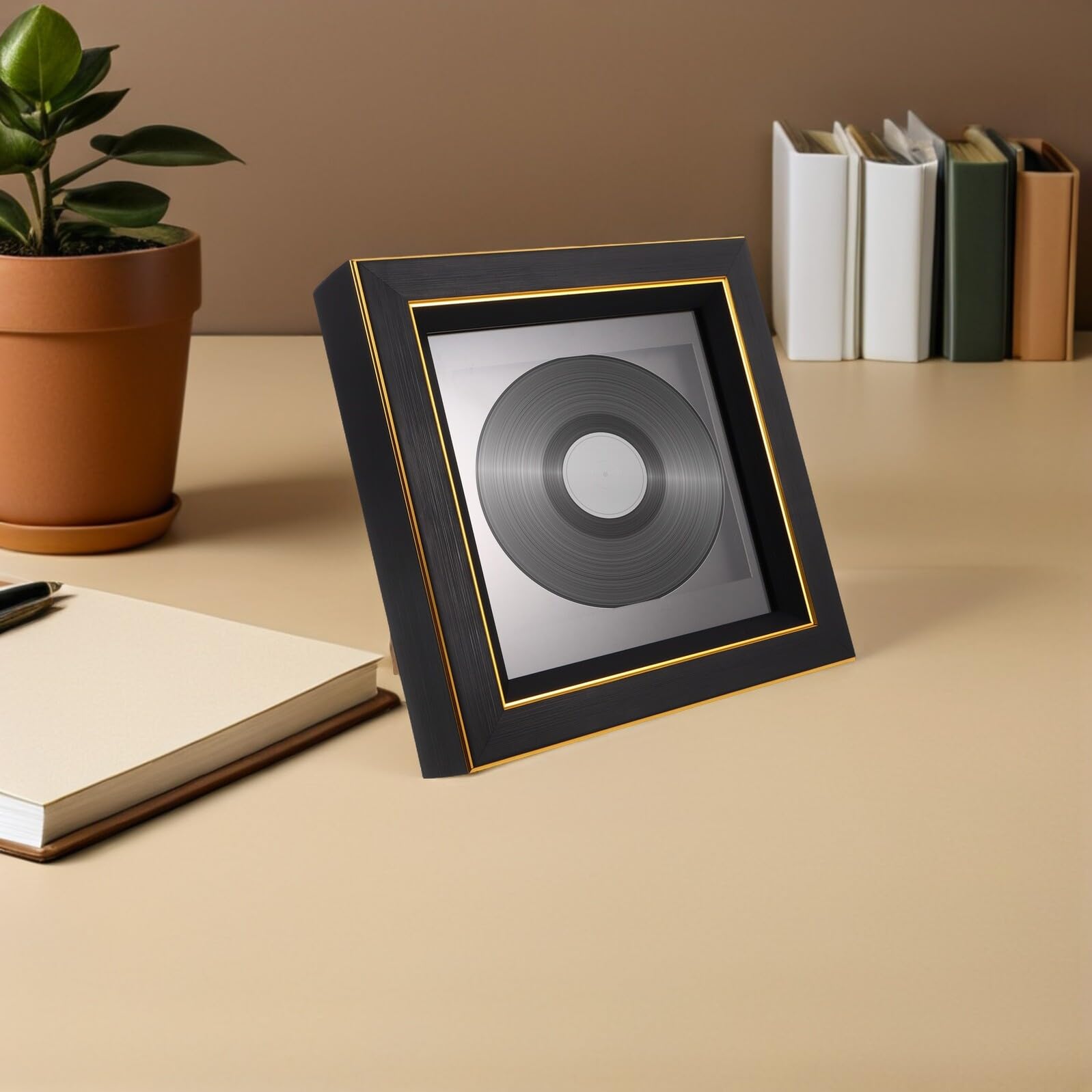 Espositore per CD e dischi in vinile, decorazione da parete e da tavolo, da appendere, per casa e ufficio, perfetto per le collezioni degli amanti della musica