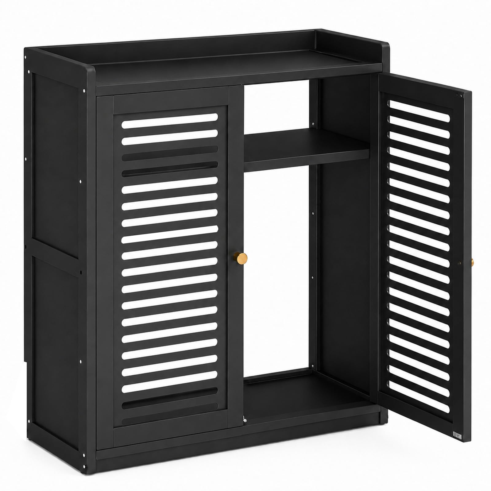 Slish Router Sto Box a doppio strato, armadio nascosto per casa e ufficio, scaffale salvaspazio per router da pavimento | Design moderno Solut
