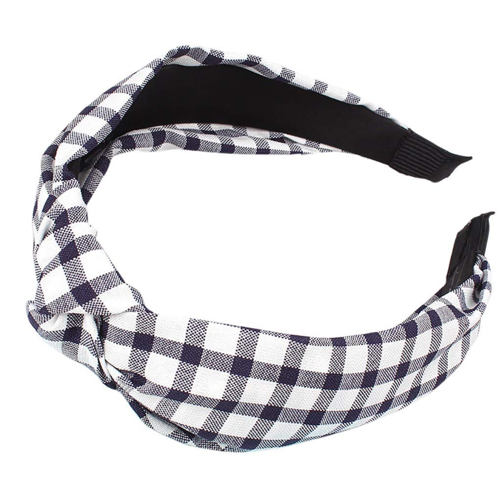 BUKEZH Womens Fashion Velvet Bow Plaid Headband New Beautiful Striped Hairband Bow Tie Velvet Wide-Brimmed Headwrap (G - Pink) : Beauty & Personal Care