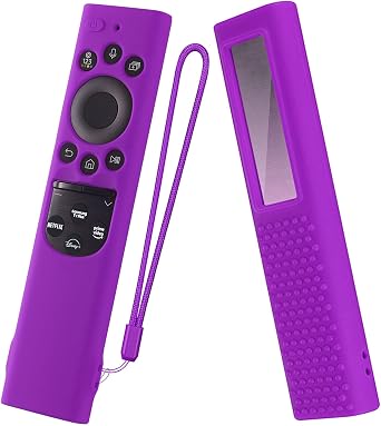 Silicone Case for Samsung Smart TV Solar Cell Remote Control Purple