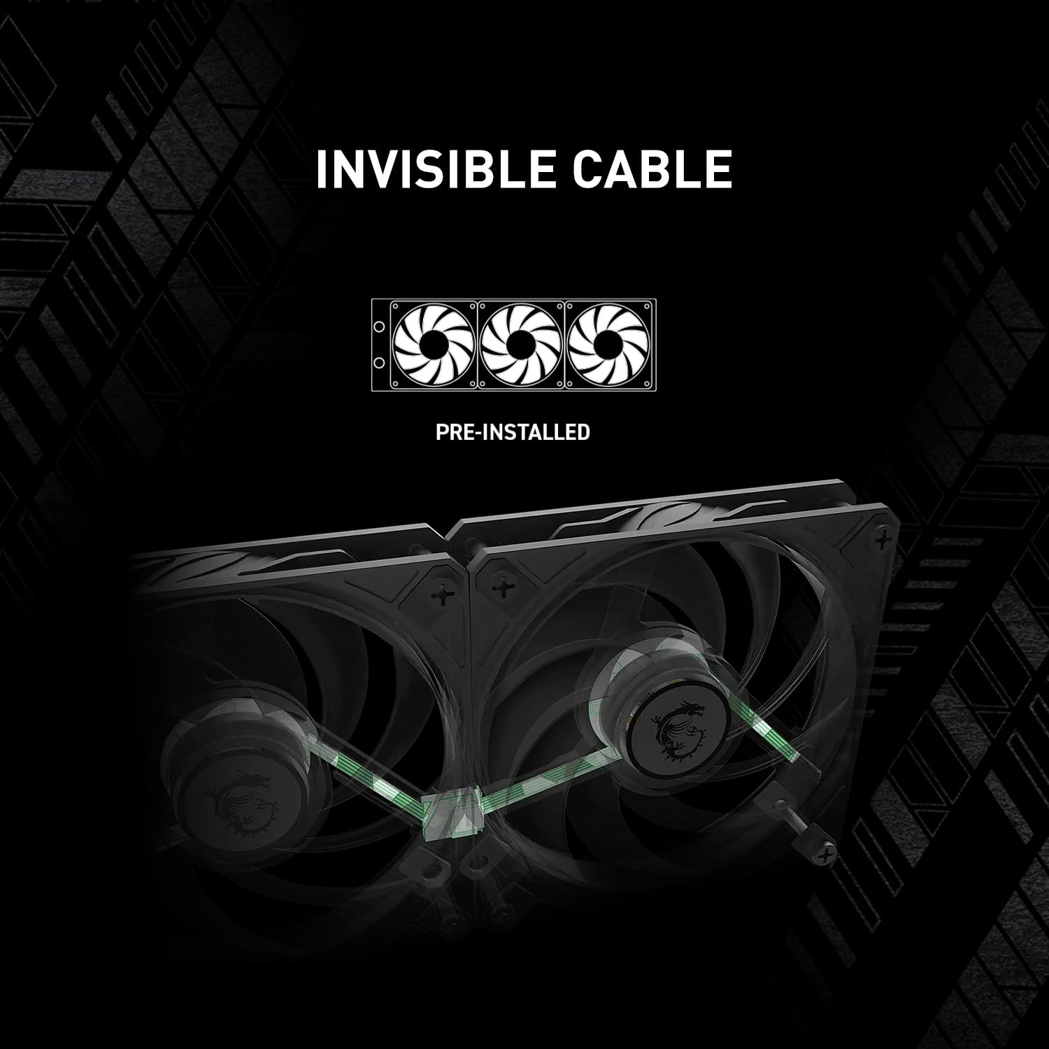 MSI MAG CORELIQUID A15 240 - AIO ARGB CPU Liquid Cooler - 240mm Radiator - LGA 1851 Ready - Dual 120mm ARGB PWM Fans, Black