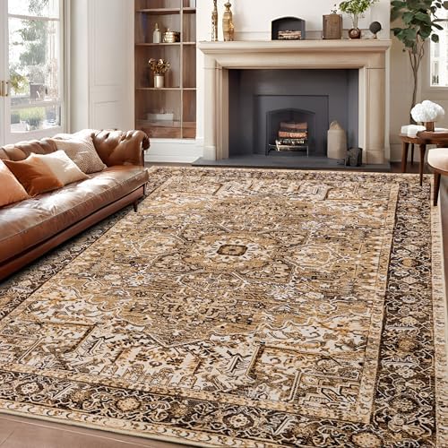 Amazon.com: ISEAU Washable Vintage Rugs - 5x7 Bedroom Area Rugs, Large ...