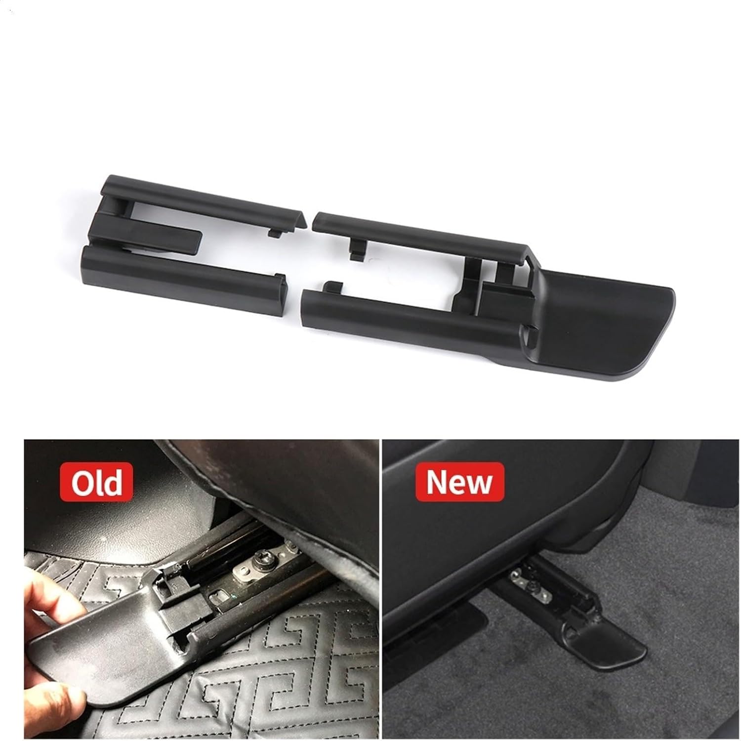 Interior Car Fit for Seat Sliding Track Rail Cover Replacement Fit for BMW 5 6 7 Series G11 G12 G30 G31G32 G38 F90 2016-2020(Rear Left)