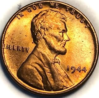 1944 P Lincoln Wheat Cent BU MS Red Penny Seller Mint State