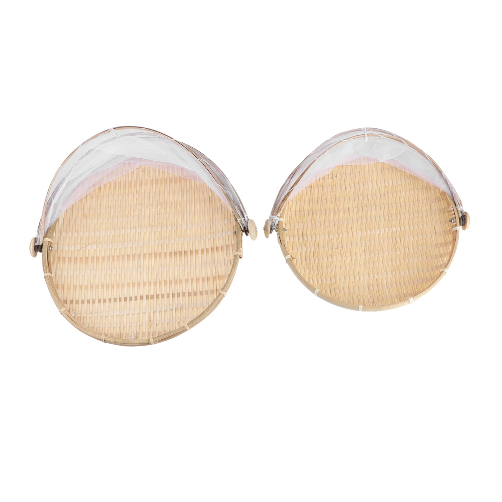 Alipis 2PCS Storage Basket Woven Sieve Dustpan for Home Organization Multi Purpose Baskets for Farmhouse Decor and Use