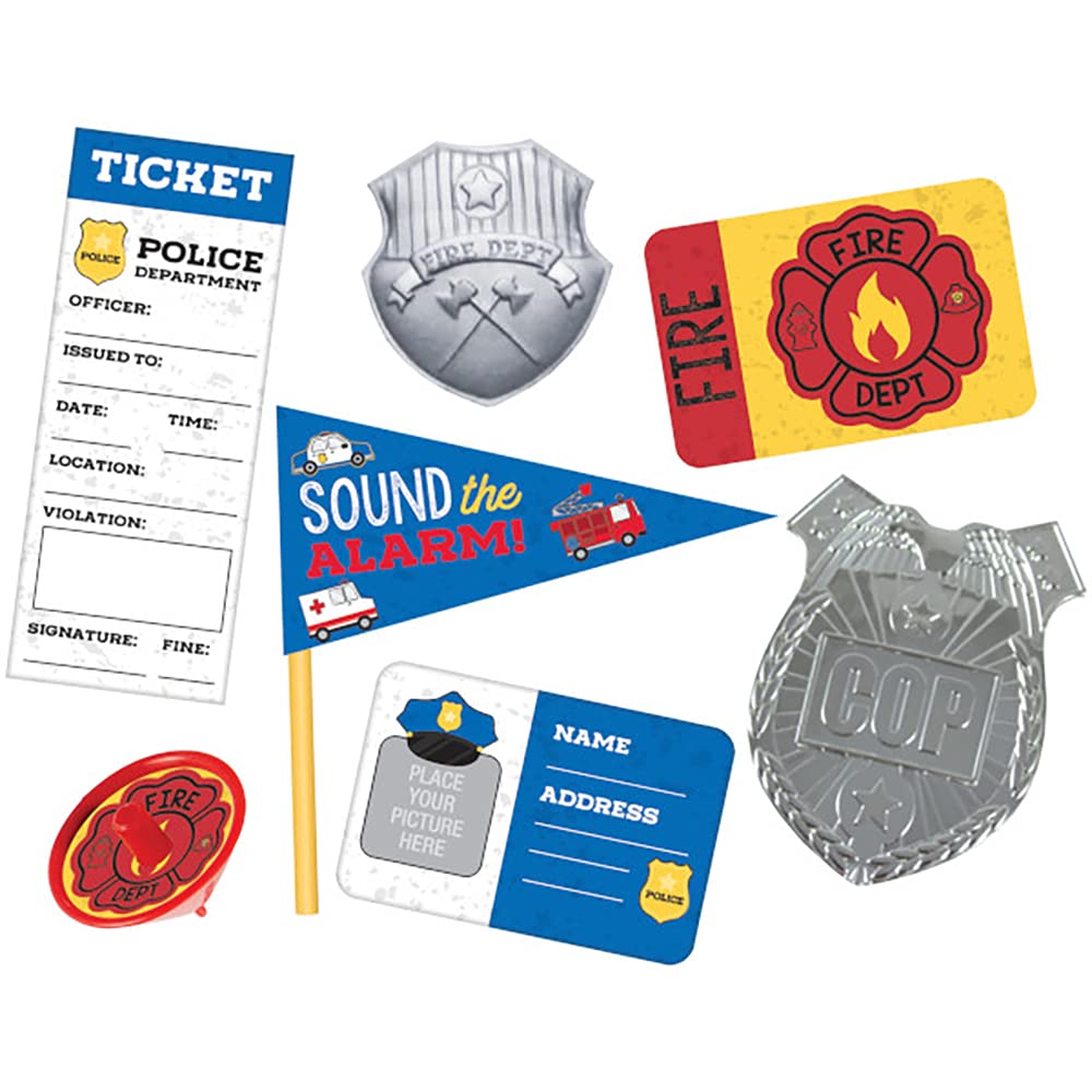 First Responders Favor Pack Amscan coffret de petits jouets pour pinata