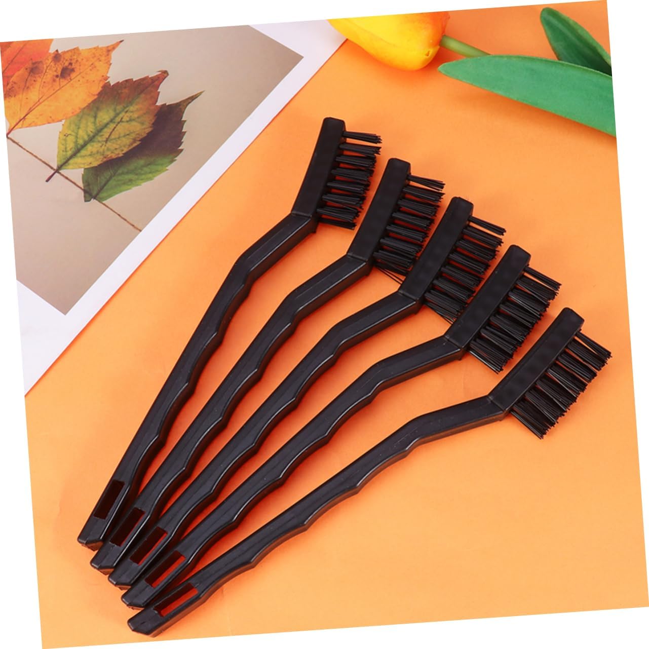 5pcs Row Anti-Static Brush with Nonslip Handle for PCB Circuit Board Cleaning and Static Discharge