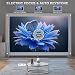 Optivue HY300 Pro Mini Beamer, 1080p Support 4K Decoding Projektor mit WLAN & Bluetooth, Tragbarer Heimkino Beamer, HDMI USB, Weiß