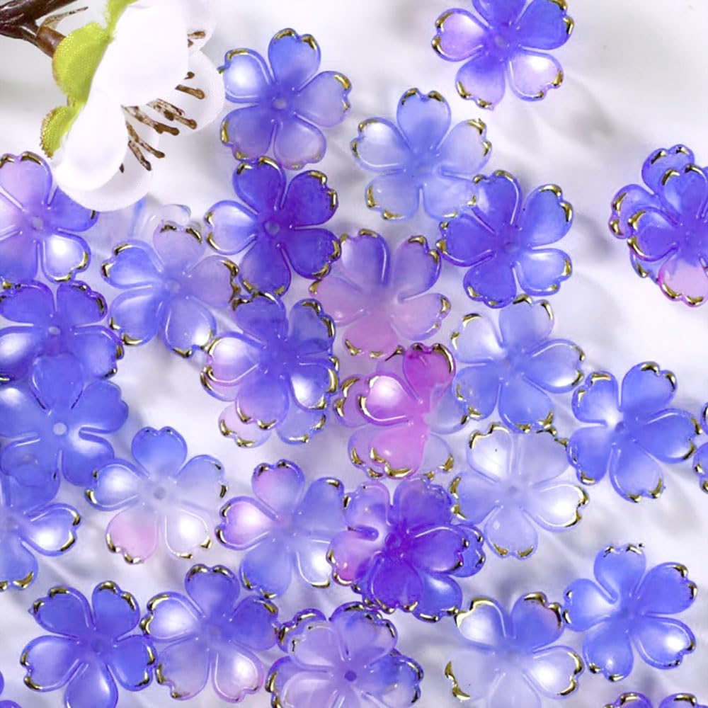 Amazon.co.jp: 50個 桜 アクリル フラワービーズ ミニフローラル