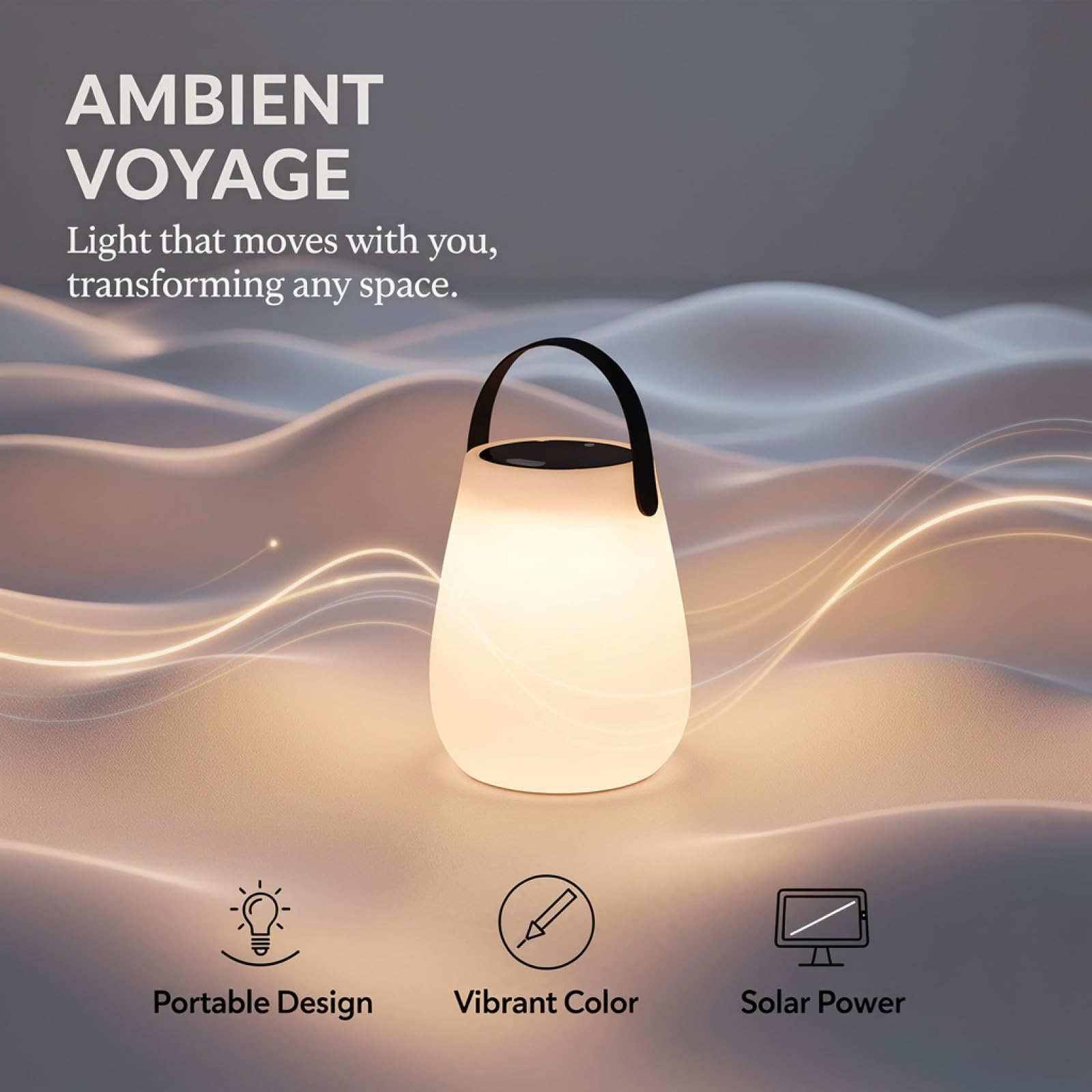 Ręczna solarna lampa stołowa, USB C i solarna ładowana, przenośna lampa zewnętrzna, 16 kolorów, pilot zdalnego sterowania, ściemniana latarnia na patio, do ogrodu, baru, do użytku przy łóżku