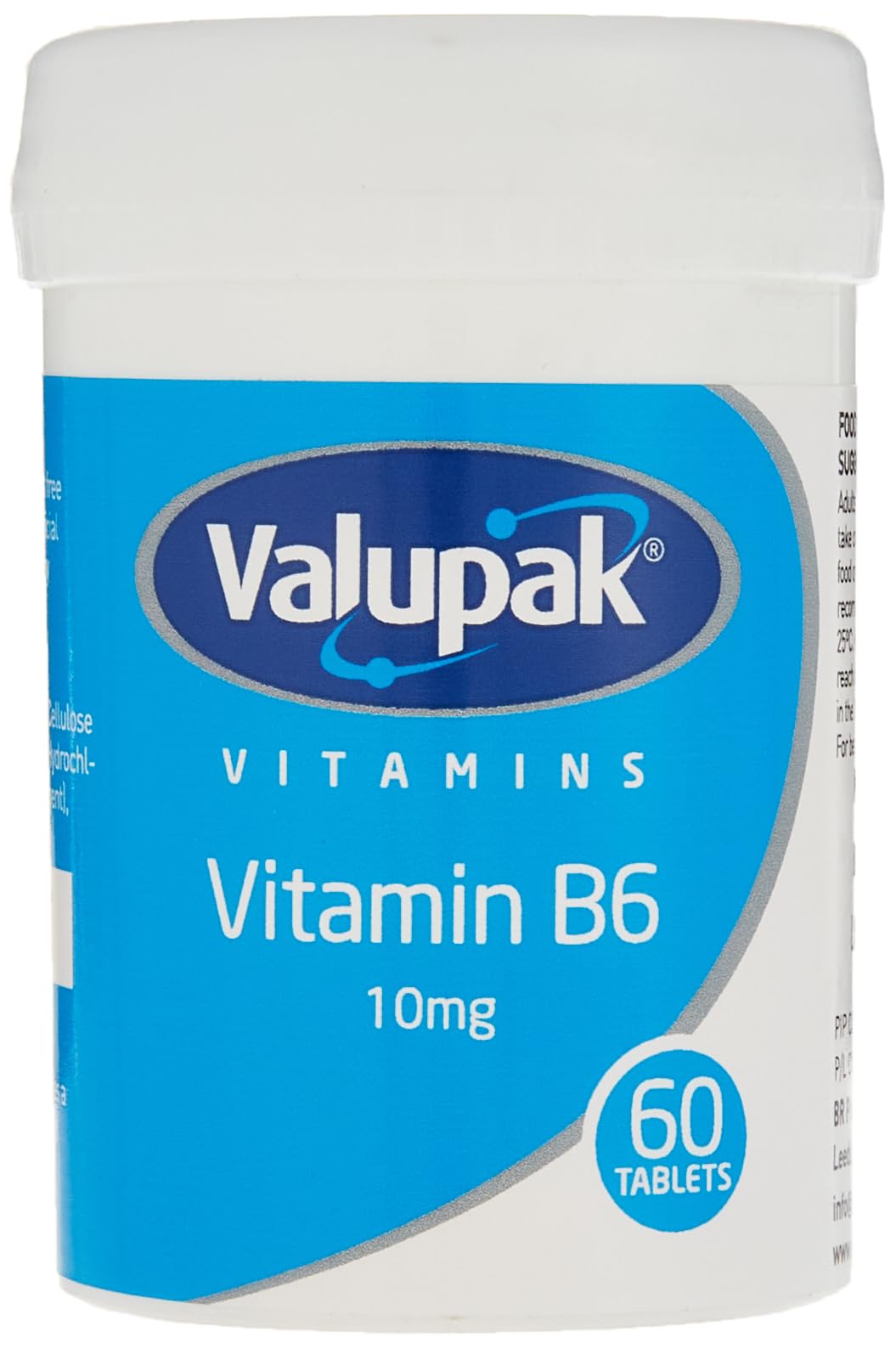 Valupak Vitamin B6 10mg 60-Tablets