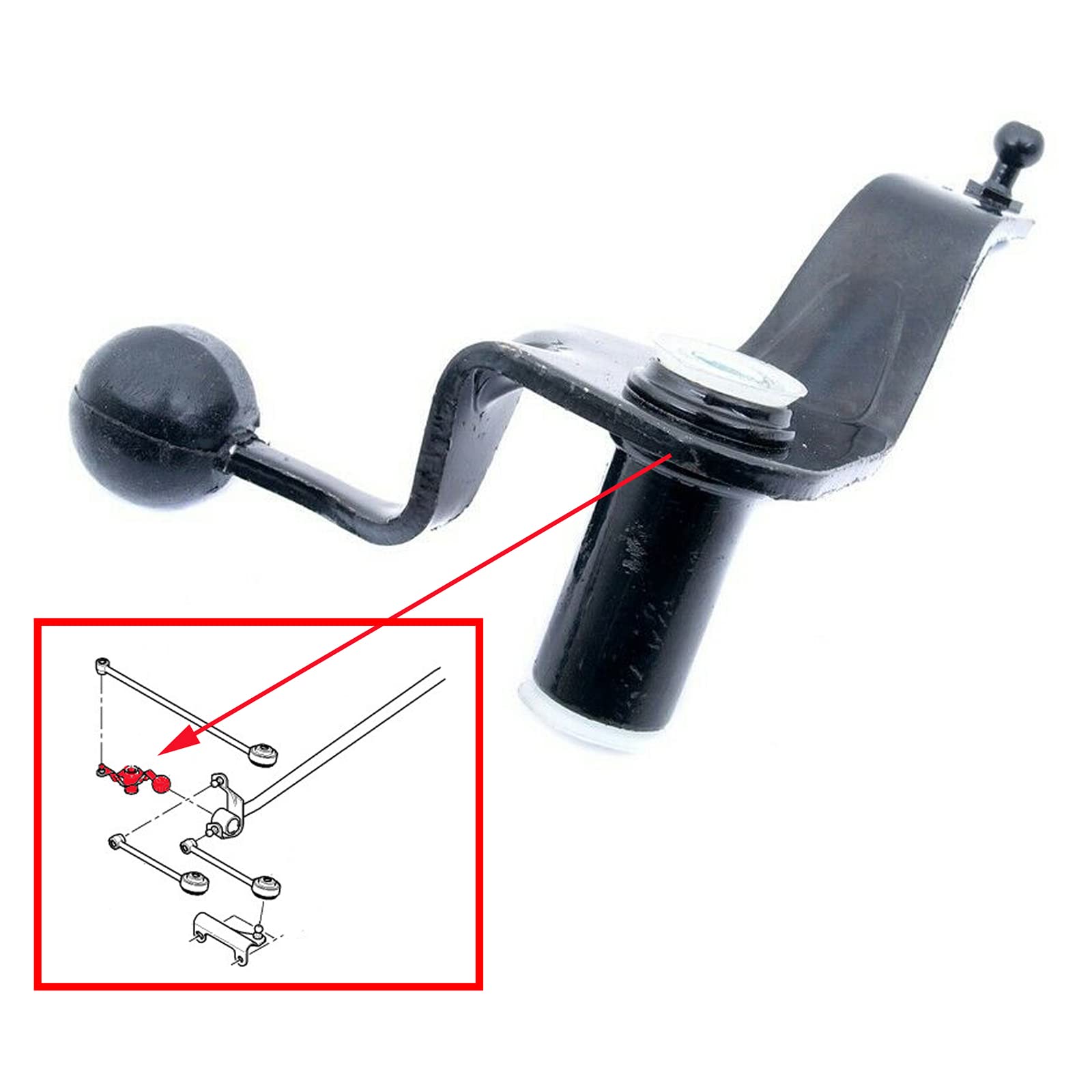 Renvoi de Commande Boite de Vitesse compatible pour 206 (3/5 portes, CC, SW, 206+) - 2449.89