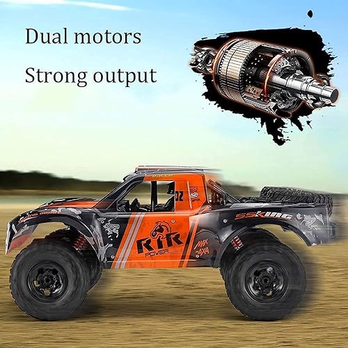 Miniatura 2 de Coche RC grande a escala 18, camión RC anfibio de 2.4 GHz, vehículo RC todoterreno 4WD para escalar, neumático de goma al vacío, auto de escalada RC