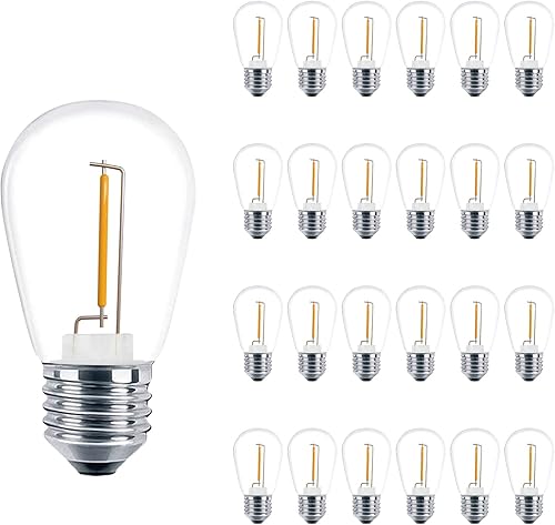 Miniatura 8 de Bombillas rojas y verdes para decoración de Navidad, bombillas de repuesto inastillables impermeables de 1 vatio para luces de cadena de luces de