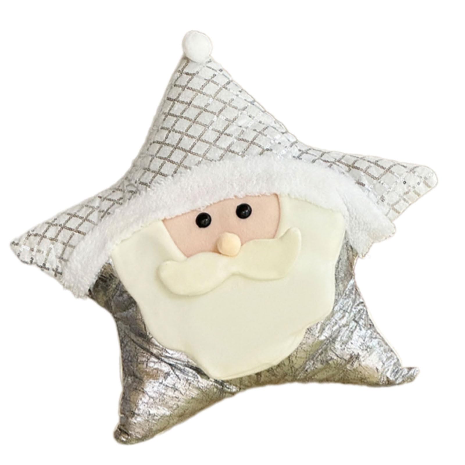 Carotoe Elder Holiday Themed Star Bedroom Cushion Comfortable Sofa Pillow With Sturdy Polyester Cotton Fabric Soft Christmas Pillow